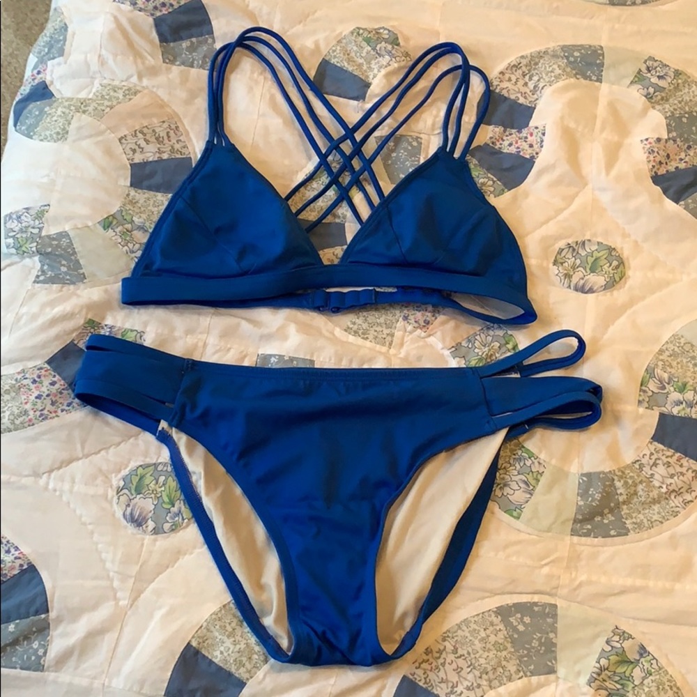 Blue Pink bikini